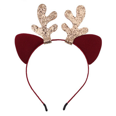 Sretna Nova godina, Božić, mačje uši, rogovi, traka za glavu, dodaci za kosu za djecu, odrasle, božićna zabava, traka za kosu, kopča, pokrivalo za glavu