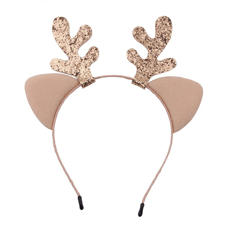 Sretna Nova godina, Božić, mačje uši, rogovi, traka za glavu, dodaci za kosu za djecu, odrasle, božićna zabava, traka za kosu, kopča, pokrivalo za glavu