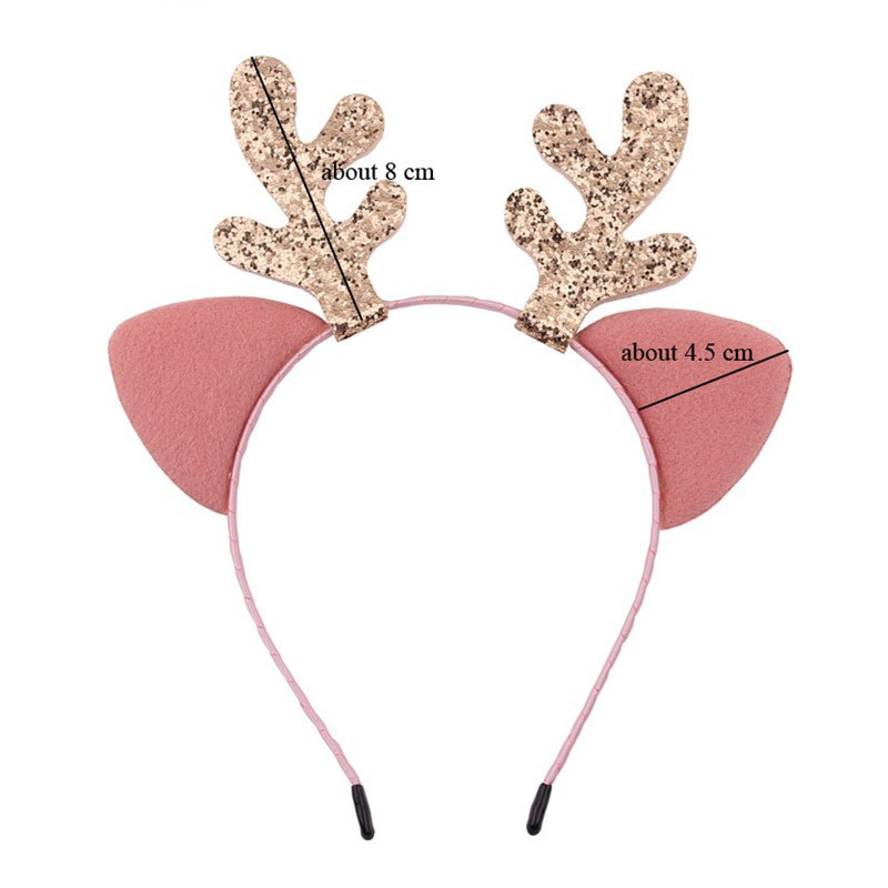 Sretna Nova godina, Božić, mačje uši, rogovi, traka za glavu, dodaci za kosu za djecu, odrasle, božićna zabava, traka za kosu, kopča, pokrivalo za glavu