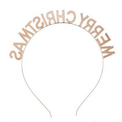 Moda Alfabet Coefca Accesorii pentru Par Bandita de Craciun Decoratiuni de Craciun Fericit Pentru Casa 2022 Navidad La Multi Ani