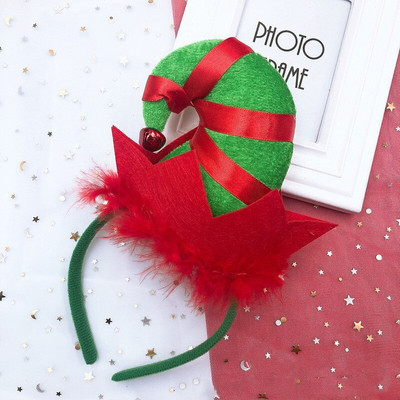 1 tk jõulupeapaelad peomänguasjad lumehelves päkapikk jalakübarad, kostüümid põhjapõdra jõuluvana peakatted festivalipuhkuseks