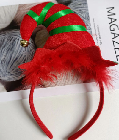 1 tk jõulupeapaelad peomänguasjad lumehelves päkapikk jalakübarad, kostüümid põhjapõdra jõuluvana peakatted festivalipuhkuseks