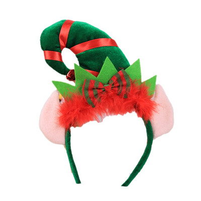 Creative Christmas Elf Headband Διακοσμητικά χριστουγεννιάτικα πάρτι Cosplay Διακοσμητικά καλύμματα κεφαλής