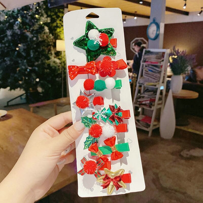 Nova božićna ukosnica Štipice za kosu od roga Jelenje uho Trake za glavu za božićnu zabavu Festivalske gumice Lopta Dodaci za kosu Pokloni