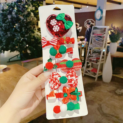 Nova božićna ukosnica Štipice za kosu od roga Jelenje uho Trake za glavu za božićnu zabavu Festivalske gumice Lopta Dodaci za kosu Pokloni