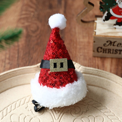 1 kom. Božićni šešir Ukosnica Slatke kopče za kosu s pompom Jelenji rogovi Lopta od umjetnog krzna Božićni ukras Navidad Oprema za zabavu Dječji darovi 2023.