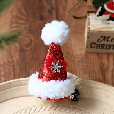 1 kom. Božićni šešir Ukosnica Slatke kopče za kosu s pompom Jelenji rogovi Lopta od umjetnog krzna Božićni ukras Navidad Oprema za zabavu Dječji darovi 2023.