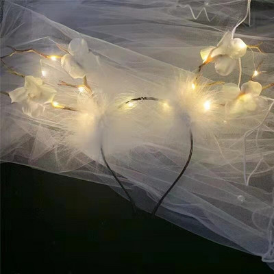 Crăciun imitație coarne bentiță noua elan luminoasă bentiță Sen copii drăguți accesorii păr pentru adulți căciuli