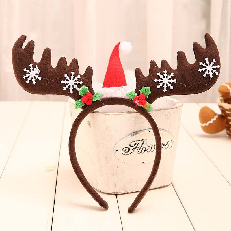 Božićne trake za glavu Traka za kosu od rogova sobova Sretan Božić Ukrasi za dom 2022. Navidad Noel Božićni dar Dodaci za kosu