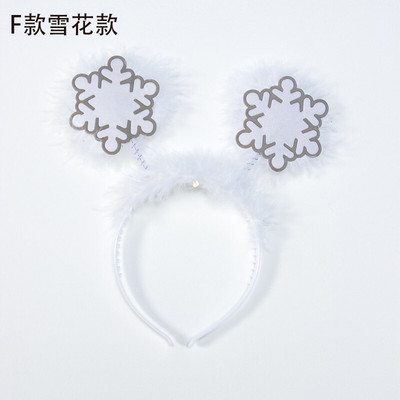 Crtani božićni rogovi traka za kosu krug slatka djevojka princeza trake za glavu Božićni dar novogodišnja dekoracija za dom navidad