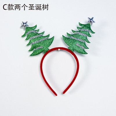 Crtani božićni rogovi traka za kosu krug slatka djevojka princeza trake za glavu Božićni dar novogodišnja dekoracija za dom navidad