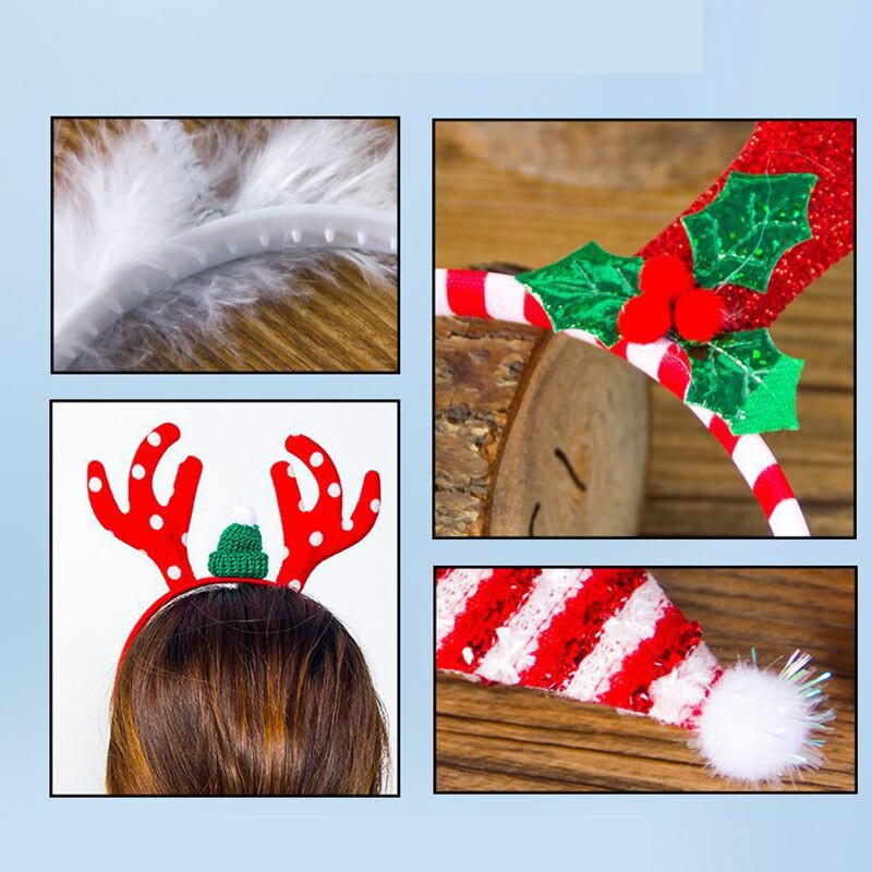 Crtani božićni rogovi traka za kosu krug slatka djevojka princeza trake za glavu Božićni dar novogodišnja dekoracija za dom navidad