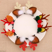 Novo božićno pokrivalo za kosu Štipaljke za djevojčice Slatka ukosnica Kreativni pompon Sobovi rogovi Ukosnica Ukosnica za Božić Dječji darovi 2023.