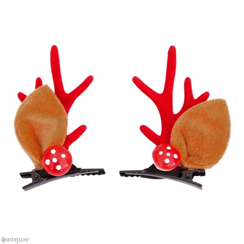 Novo božićno pokrivalo za kosu Štipaljke za djevojčice Slatka ukosnica Kreativni pompon Sobovi rogovi Ukosnica Ukosnica za Božić Dječji darovi 2023.