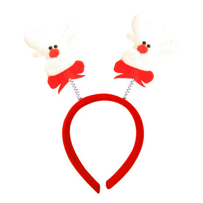 Crvene božićne trake za glavu s crtanim filmovima za djecu Djed Božićnjak Elk Traka za glavu Snjegović Božićni ukrasi Dodaci za kosu Oprema za zabavu