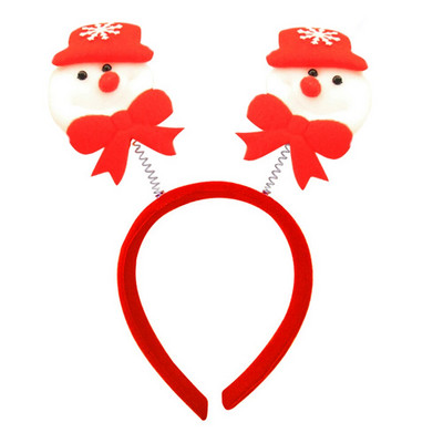 Crvene božićne trake za glavu s crtanim filmovima za djecu Djed Božićnjak Elk Traka za glavu Snjegović Božićni ukrasi Dodaci za kosu Oprema za zabavu