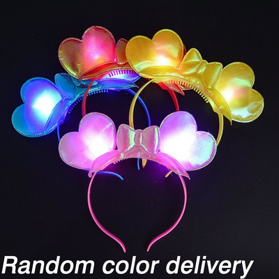 5/10 komada 2023. Nova godina Traka za glavu LED Trake za glavu Božićni ukras Heart Bowknot Obruč za kosu Bljeskajuće svjetlo Pokrivalo za glavu Cosplay Party Decor