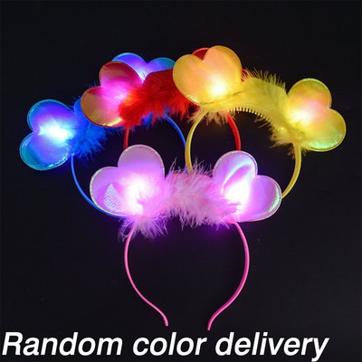 5/10 komada 2023. Nova godina Traka za glavu LED Trake za glavu Božićni ukras Heart Bowknot Obruč za kosu Bljeskajuće svjetlo Pokrivalo za glavu Cosplay Party Decor