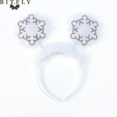 1 tk Jõulupeapael Juuksepael Sarved lumehelves Jõulupuu peapael Pearõngas Peakatted Jõulukingitus jõulupeole lastele