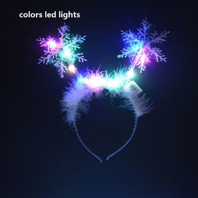 Žene, dijete, svjetleća svjetleća traka za glavu, traka za kosu, drvce, dodaci za blagdansku zabavu, dar, crveno-zelena božićna dekoracija 2023.