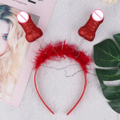 Dzimumlocekļa formas galvas lente mirdzoša, gaiša galvas saite Galvassega Boppers galvas lentes sievietēm meitenēm Bachlorette vistu ballītei vakara dāvana