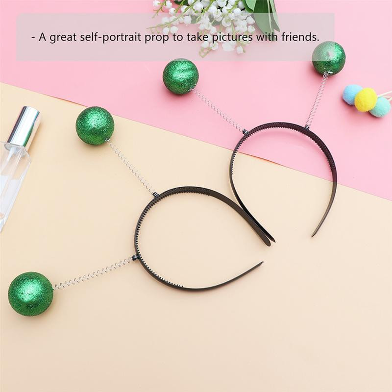 5 τμχ Χαριτωμένο υπέροχο χριστουγεννιάτικο στεφάνι για μαλλιά δημιουργικό αφρό σε σχήμα μπάλας Χριστουγεννιάτικες κορδέλες κεφαλής Διακοσμητικό κάλυμμα κεφαλής