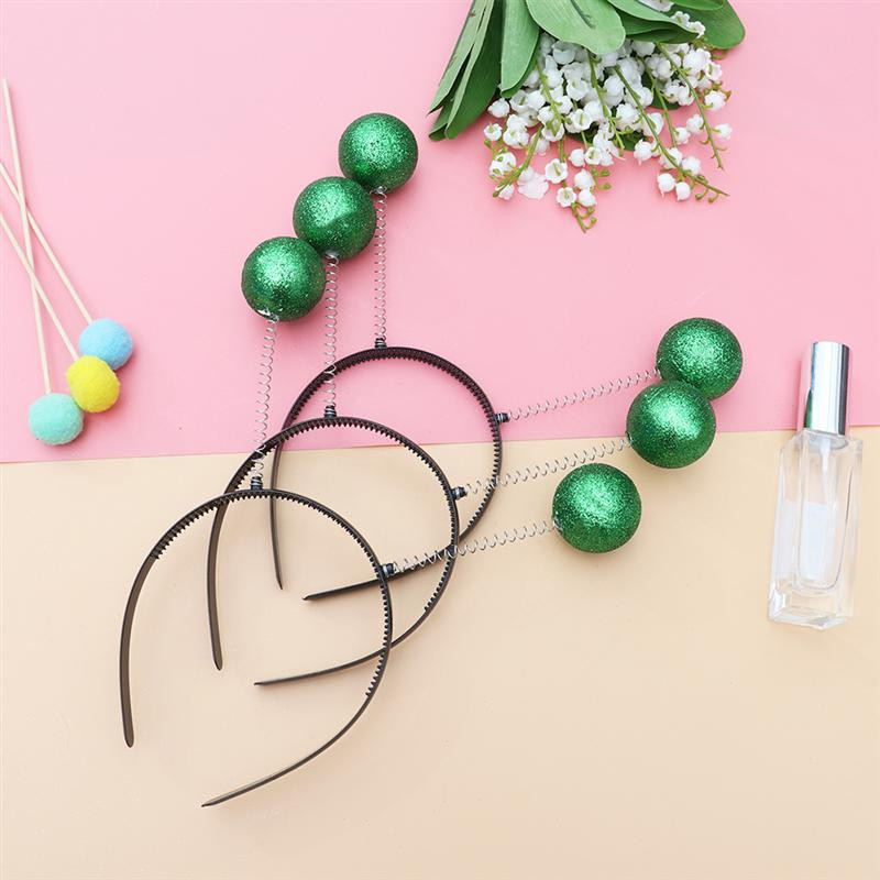 5 τμχ Χαριτωμένο υπέροχο χριστουγεννιάτικο στεφάνι για μαλλιά δημιουργικό αφρό σε σχήμα μπάλας Χριστουγεννιάτικες κορδέλες κεφαλής Διακοσμητικό κάλυμμα κεφαλής