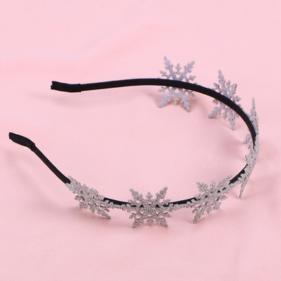 Snježna božićna traka za glavu Obruč za kosu Svjetlucava traka Zimske trake za glavu Dječje božićne trake za kosu Pokrivalo za glavu Snježna traka za kosu