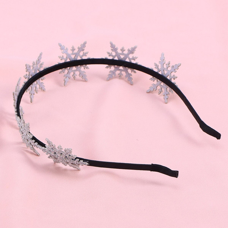 Snježna božićna traka za glavu Obruč za kosu Svjetlucava traka Zimske trake za glavu Dječje božićne trake za kosu Pokrivalo za glavu Snježna traka za kosu