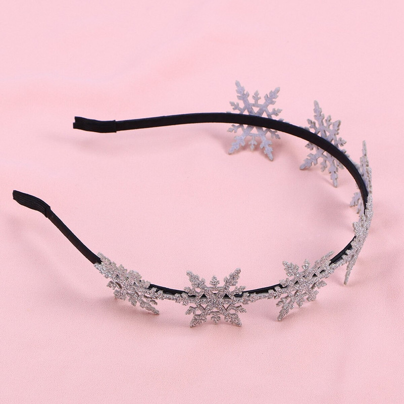 Snježna božićna traka za glavu Obruč za kosu Svjetlucava traka Zimske trake za glavu Dječje božićne trake za kosu Pokrivalo za glavu Snježna traka za kosu