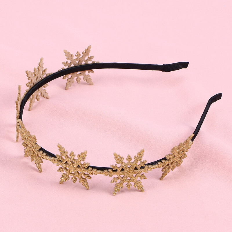 Snježna božićna traka za glavu Obruč za kosu Svjetlucava traka Zimske trake za glavu Dječje božićne trake za kosu Pokrivalo za glavu Snježna traka za kosu