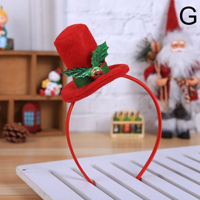 Νέο χριστουγεννιάτικο βελούδινο στεφάνι χαριτωμένο Santa Tree Elk Headband Διακοσμητικά κεφαλής για παιδιά για ενήλικες Χριστουγεννιάτικο Πρωτοχρονιάτικο πάρτι Cosplay