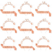1 Σετ It Is My 13 16 18 21 30 40 50 60 70 80 Birthday Party Satin Sash Crown Tiara Headband Happy Birthday Προμήθειες