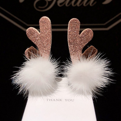 2tk/komplekt Kawaii Christmas Elk Kõrva Juukseklamber Naistele Tüdrukutele Jõuluvana Lumemees Juuksenõel Xmas Party Barrettes lastele Cosplay peakatted