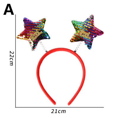 Novo božićno pokrivalo za glavu Ukosnica za kosu Obruč za kosu za odraslo dijete Božićno drvce Elk Antler Dodatak za kosu Cosplay Party Poklon Dekoracija