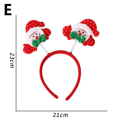 Novo božićno pokrivalo za glavu Ukosnica za kosu Obruč za kosu za odraslo dijete Božićno drvce Elk Antler Dodatak za kosu Cosplay Party Poklon Dekoracija