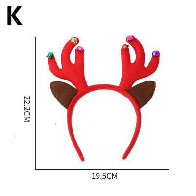 Novo božićno pokrivalo za glavu Ukosnica za kosu Obruč za kosu za odraslo dijete Božićno drvce Elk Antler Dodatak za kosu Cosplay Party Poklon Dekoracija