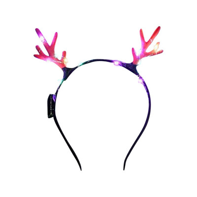 Bentiță de Crăciun Bentita de păr pentru căprioară Bandă de păr luminoasă pentru brad de Crăciun Bentiță pentru cap Cerc pentru cap Crăciun de Crăciun Petrecere Copii Favoare Gif