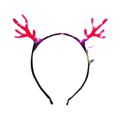 Bentiță de Crăciun Bentita de păr pentru căprioară Bandă de păr luminoasă pentru brad de Crăciun Bentiță pentru cap Cerc pentru cap Crăciun de Crăciun Petrecere Copii Favoare Gif