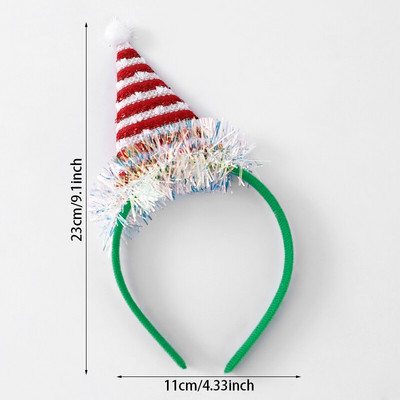 Slatko zeleno božićno drvce Traka za glavu Pokrivala za glavu Božićni darovi za djecu 2023 Sretan Božić Dekoracija za dom Navidad Ukrasi