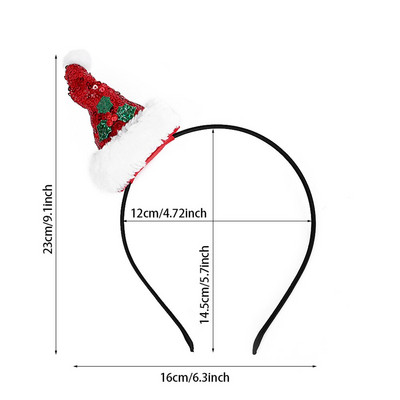 Slatko zeleno božićno drvce Traka za glavu Pokrivala za glavu Božićni darovi za djecu 2023 Sretan Božić Dekoracija za dom Navidad Ukrasi