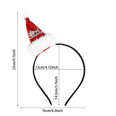 Slatko zeleno božićno drvce Traka za glavu Pokrivala za glavu Božićni darovi za djecu 2023 Sretan Božić Dekoracija za dom Navidad Ukrasi