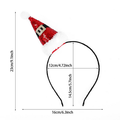 Slatko zeleno božićno drvce Traka za glavu Pokrivala za glavu Božićni darovi za djecu 2023 Sretan Božić Dekoracija za dom Navidad Ukrasi