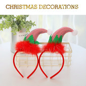 Anul 2019 Anul Nou Cadou de Crăciun Fericit Bentiță Pălărie de clovn Decor de petrecere Bandă de păr Închizătoare pentru cap Cerc pentru cap de Crăciun Decorativ U3