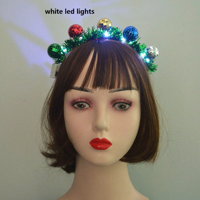 Lumini LED verzi pentru petrecere, luminoase festive, adulți, copii, bentiță, bile, benzi pentru păr, decorațiuni de Crăciun, 2023