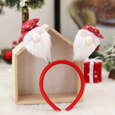 Animacinių filmų galvos apdangalas Kalėdų papuošimas Naujųjų metų dovanos dekoras Miško žmogaus audinys Kalėdų vaiko galvos aprangos papuošalai namams 2023 m.