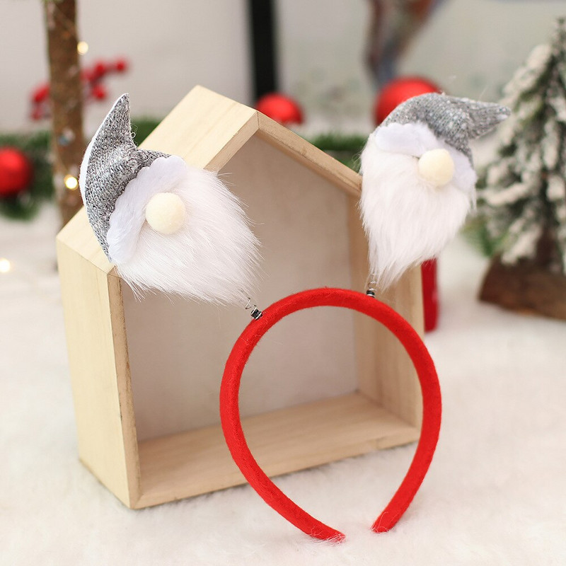 Animacinių filmų galvos apdangalas Kalėdų papuošimas Naujųjų metų dovanos dekoras Miško žmogaus audinys Kalėdų vaiko galvos aprangos papuošalai namams 2023 m.