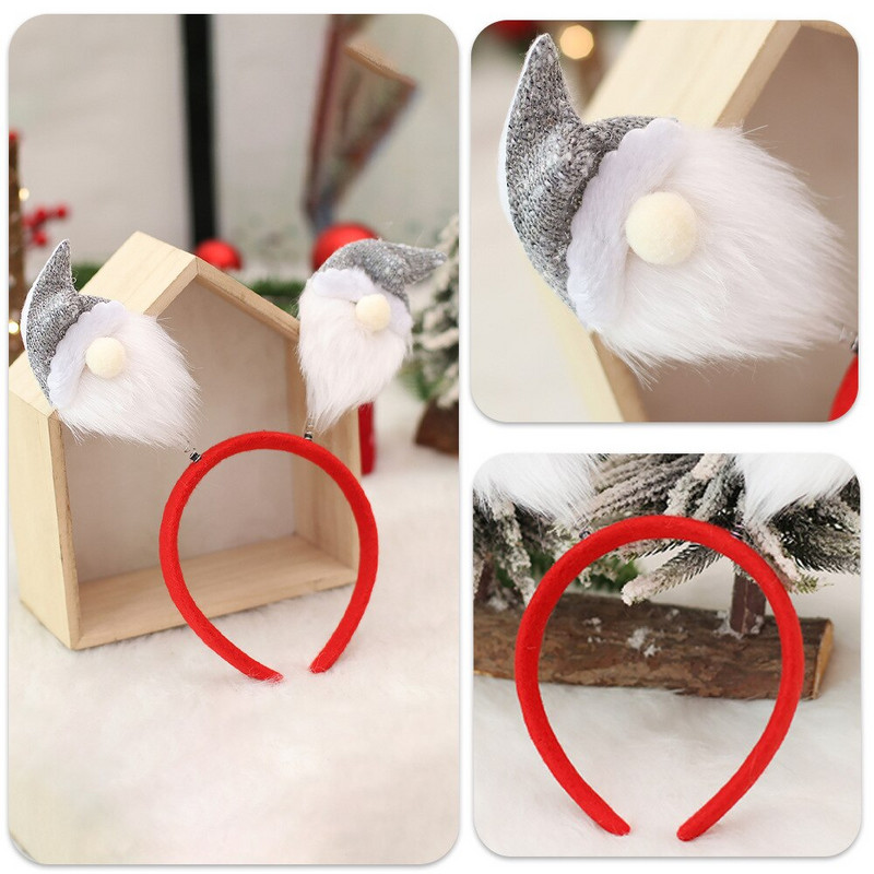 Animacinių filmų galvos apdangalas Kalėdų papuošimas Naujųjų metų dovanos dekoras Miško žmogaus audinys Kalėdų vaiko galvos aprangos papuošalai namams 2023 m.