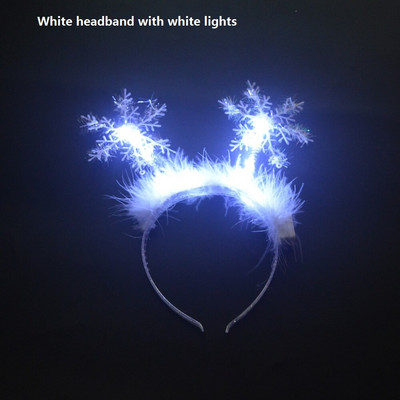 LED svjetleće trake za glavu, pokrivalo za glavu, obruč za kosu, pokrivalo za glavu za novogodišnju zabavu, Božićni ukrasi za 2023. Navidad Poklon