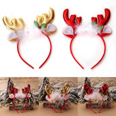 Božićne trake za glavu Obruč za kosu Vilenjačke uši Rogovi Noel za djecu Djed Božićnjak Jelseni rogovi Dječja traka za glavu Dječji dijadem Dodaci za kosu